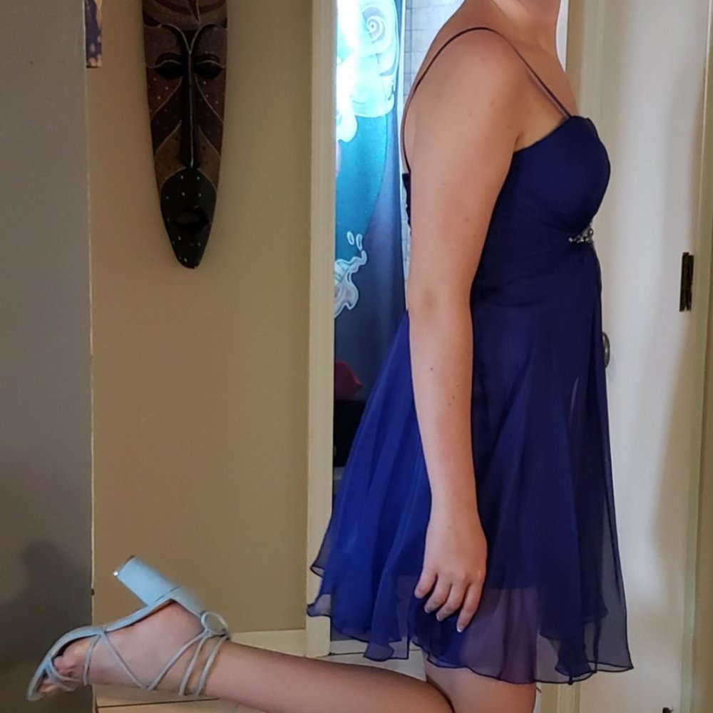Royal blue dress
